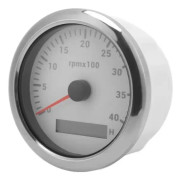 85 mm Varvräknare Mätare 4000 RPM IP67 Vattentät med 7 färger bakgrundsbelysning för bilbåt RV Yacht DIY vit spårning