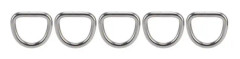 VBESTLIFE D-ringar 5 st D-ringar 316 rostfritt stål sömlöst halvcirkelspänne Hårdvarutillbehör 6x33x30mm