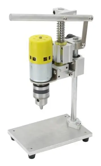 FHE-Mini Drill Press Bänk Bänkborrpress Mini Small Drill Hardware Sockel EU Plug