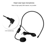 Fihero 3,5 mm mikrofon huvudmonterad trådad MIC-kondensator för röstförstärkarhögtalare