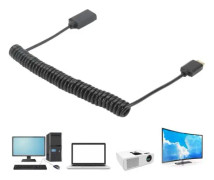 VBESTLIFE Mini HD 4K 60Hz OD3.2mm PVC metallfjäderkabel