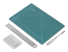 VBESTLIFE Tyg Skärmatta Tyg Skärmatta A5 15x22cm Slitstark Plast Exakt Inch mm Skala Skärmatta