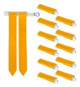 12-pack flagfotbollslagset - 12 bälten med 24 flaggor, tillbehör för flagg- och touchspel, träning och träning