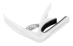 FHE Guitar Capo stränginstrumentspelande Stämtillbehör med fjäder (vit)