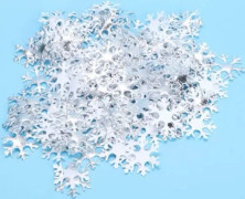ARAMOX snökonfetti 200 st Snöflingor Konfetti Non-Woven Tyg Jul Fluffig Festdekoration Snöflingor