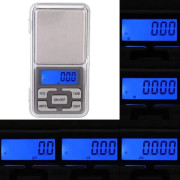 Digital våg, 500 g 0,1 g mini fickvåg Bärbar digital matbalans med bakgrundsbelysning med hög precision