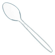 100 Genomskinliga Plastskedar | Slitstarka Plastbesticksskedar | Lyxiga Plastbestick | Eleganta Engångsskedar | Bulk Engångsbestick |