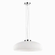 Ideal Lux ARIA SP1 D50, Yta, Krom, Vit, Vit, Glas, Metall, Glas, Matsal