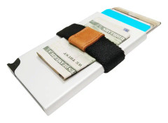 Korthållare Safecard Silver med band
