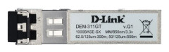 1-port multi-mode 1000Base-SX Mini GBIC Gigabit Ethernet modul (550 m)