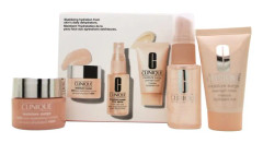 Clinique Moisture Surge Skin School Gift Set 15ml Replenishing Hydrator + 30ml Face Spray + 30ml Overnight Mask