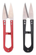 2 st metall U-formade syssaxar, sax för beskärning av växtblad, mini-DIY-trimmer, garn- och trådnipper, blomsterbonsai-klippare, hantverksklippare för