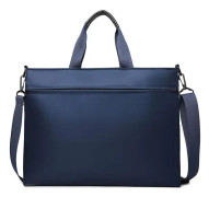 Volasss Unisex Briefcases 14 tum Laptop Handväska Herrar Bärbar Dator Business Axelväskor Dragkedja Slitstarkt Tyg