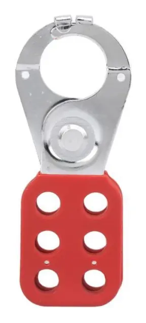 VBESTLIFE Red Lock Hasp Stållås Hasp med säkerhetsklämma, DIY radlås
