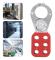VBESTLIFE Red Lock Hasp Stållås Hasp med säkerhetsklämma, DIY radlås