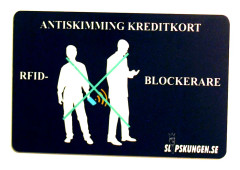 Antiskimming Kreditkort