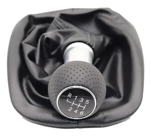 5 / 6 Växlad Bil Växelspaksknopp Med A3-knopp 12mm För VW Passat B5 B5.5 1998-2004 B5 FL (00-05) 3B B5 3B2 3B5 1996-2000-6 HS-023 svart linje 6 HS-023 black line
