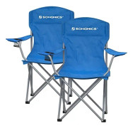 Campingstolset om 2 st bl� 76 x 51,5 x 95,5 cm (L x B x H)