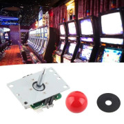 HURRISE 4 - 8 Gamepads HURRISE Joystick Byte Classic Joystick 5 Video Reparation Vit Röd