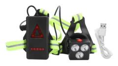 HURRISE Night Running Light LED-bröstlampa för nattlöpning, USB-laddning, elektrisk hårdvarulampa