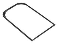 Armstöd Box Cover, Carbon Fiber Armstöd Box Trim Bekväm Armstöd Box Ram för
