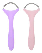 2PCS Fjäder ansiktshårborttagare, manuell bärbar trådning ansikts epilator kvinnor skönhet hår epilator verktyg för överläpp haka kinder