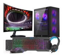 VIST PC Gaming Core i9 12900F - 32 GB RAM - RTX 4060 - 1TB M.2 SSD - WiFi6 - BT - 27" - W11