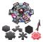 Explosionsbox, Presentbox - Hexagon Svart