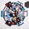Explosionsbox, Presentbox - Hexagon Svart