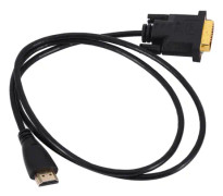 1M guld HDMI till DVI hane bildskärmsadapterkabel sladd för HDTV HD