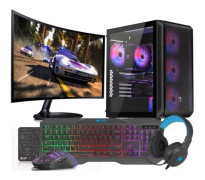 VIST Ryzen 5900X Gaming PC - 64 GB RAM - RTX 4060 - 1 TB M.2 SSD - WiFi - 27 tum - Windows 11 Pro