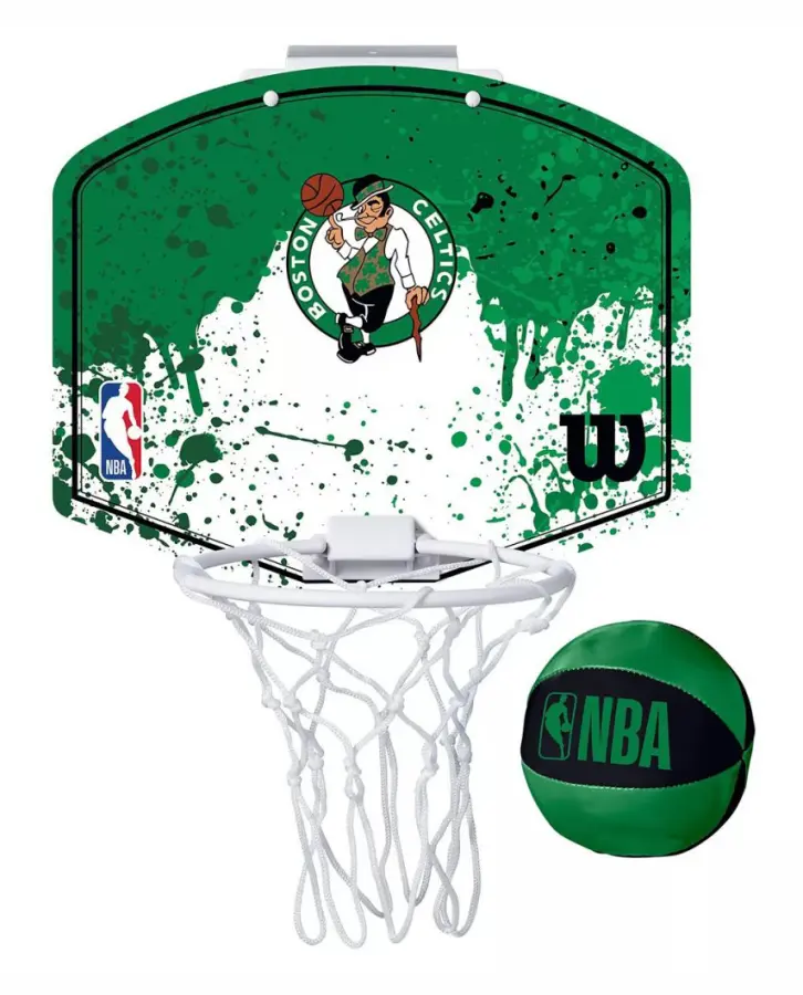 Boston Celtics Wilson Mini Basket Hoop Set