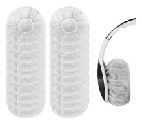 Hygieniska öronskydd för engångsbruk - Stretchiga hörlursfodral - 200 delar, vit för hörlurar för de flesta hörlurar
