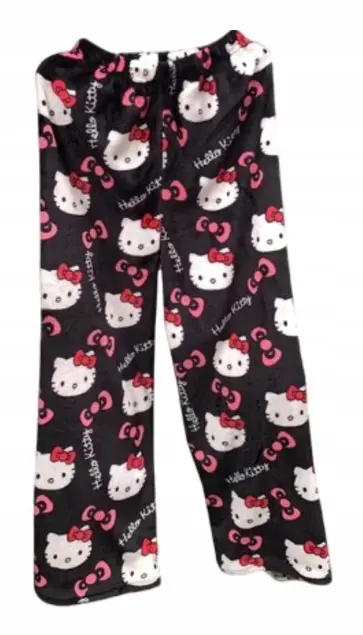 Tecknad HelloKitty flanellpyjamas Plysch och tjock isoleringspyjamas för kvinnor 1