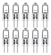 G4 halogenlampor 20W 12V - Varmvit - 10-pack 20W 10st