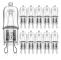 Hot 2025 G9 halogenlampa 60W, 230V, 10-pack