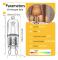 G9 Halogenlampor 60W, 230V, 10-pack