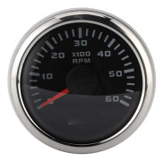52mm/2in 6000RPM Varvräknare LCD för Auto Utombordsmotor Byggmaskiner Motorcykel