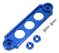 Universal 14cm Batterifäste i Aluminiumlegering med 3 Hål (Blå)