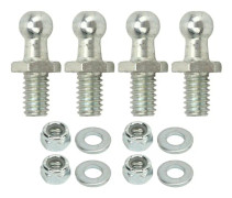 4 st 10mm Kulbultar 5/16‑18 Gänga Hög Hårdhet Robust Stabil Kulbultar Brickor Kit för Verktygslådor Husbilar Bilar 3/4 tum