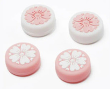 Silikon Rocker Flower Thumb Grip Caps, Joystick Cap för Switch & Lite, Mjukt Silikonfodral för Controller