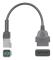 6-stifts till 16-stifts diagnostisk OBD2-kabeladapter, OBDII-skannerersättning för CAN AM Moto ATV UTV Motorcykelcykelverktyg