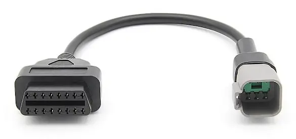 6-stifts till 16-stifts diagnostisk OBD2-kabeladapter, OBDII-skannerersättning för CAN AM Moto ATV UTV Motorcykelcykelverktyg