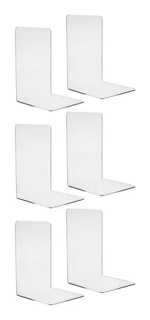 Bokst?d i plexiglas - 6 st Transparent