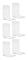 Bokst?d i plexiglas - 6 st Transparent