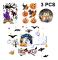 3 set Halloween fönsterdekaler fladdermus katt häxa spöke pumpa väggdekaler fönsterdekaler
