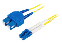 Deltaco fiberkablage LC - SC 9/125 OS1 duplex singlemode 2m