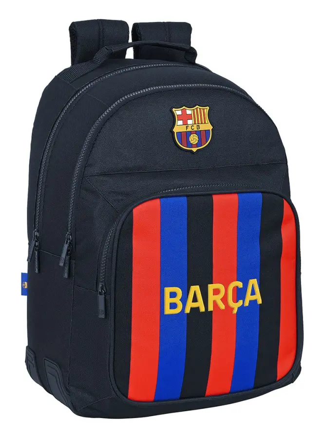 Skolryggsäck F.C. Barcelona Rödbrun Marinblå 32 x 42 x 15 cm
