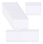 INF A5 PVC blixtlåspåse för 6-ringspärm 25-pack
