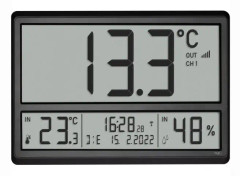 Finlands termometer 7650 - trådlös termometer med stor skärm